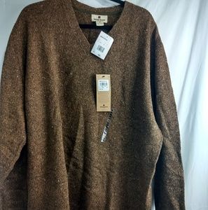 Woolrich v-neck sweater brown XXL mens sweater NWT